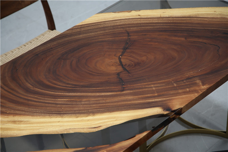 Walnut Wood Epoxy Resin Table